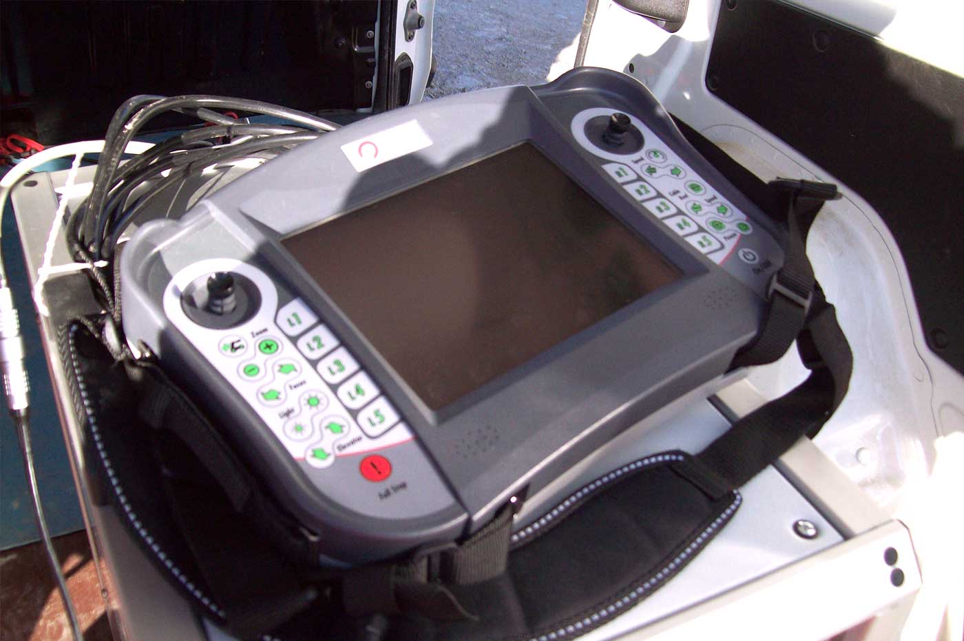 Dettaglio interfaccia di controllo della videocamera robot